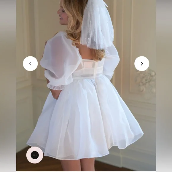 Selkie The Ivory Puff Dress XS - Picture 9 of 10